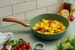 Сковорода индукционная ECO WAY несъемная ручка, 22 см - Нева металл посуда фото 4