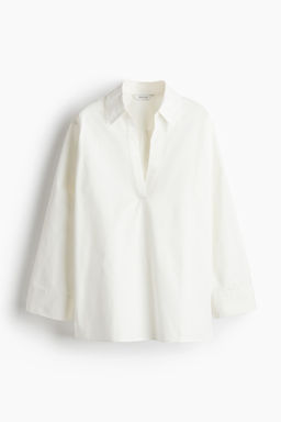 Camisa popover de popelina