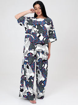 ЮЛИЯ-ЖК ЖЕНСКИЙ КОСТЮМ (Молочный/василёк) - А-дина фото 4