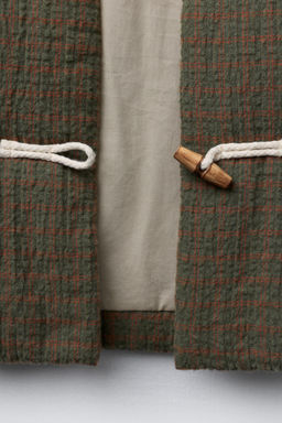 CHECK JACKET WITH FIREMAN CLASP - Zara фото 7