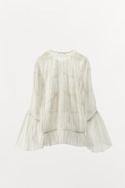ASYMMETRIC TEXTURED BLOUSE - LIMITED EDITION - Zara фото 6