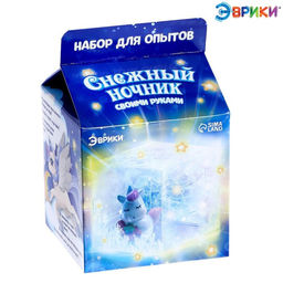 Набор для опытов Снежный ночник своими руками, Единорожка