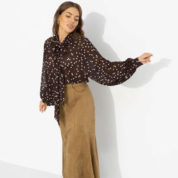 Блуза для нескучного офиса, Привлекаю удачу (американо) - Charutti фото 8