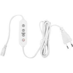 UST-E33 WHITE 2M Таймер с вилкой и разъемом L,N,G для фито светильника, 220В. 150Вт. Провод 2 метра. ТМ Uniel