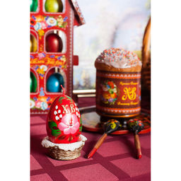 Декоративная свеча Пасхальное яйцо в лукошке - Simaland фото 4