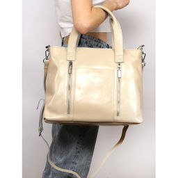 Сумка женская натуральная кожа RM-SH-8321, 1отд+карм/перег, плечевой ремень, бежевый SALE 261769 - Adelia фото 10