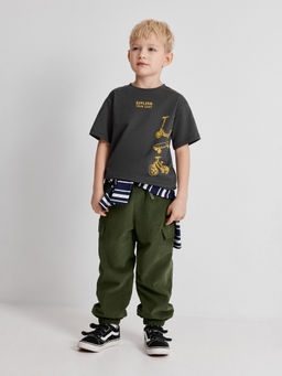 ACOOLA / Футболка детская для мальчиков Brownie темно-серый  фото 5