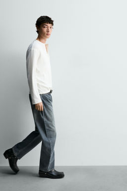 JEANS RELAXED BARREL FIT / Azul / Verde - Zara фото 6