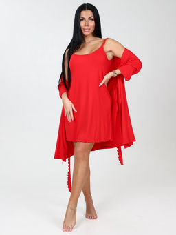 85-ХС ЖЕНСКИЙ КОМПЛЕКТ ДВОЙКА (Красный) - А-дина фото 3