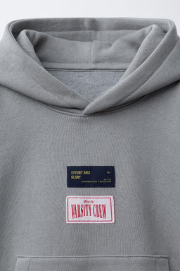 LABEL VARSITY JOGGING HOODIE - Zara фото 3