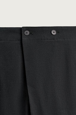 PANTAL?N BALLOON FIT CRUZADO / Negro