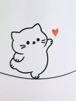 Кружка керамическая Держись лапками за счастье, 320 мл