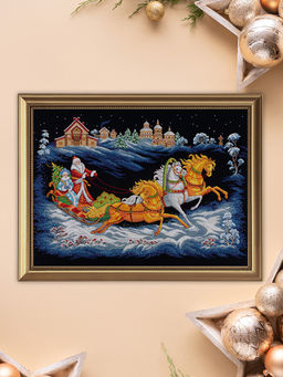 Набор для вышивания PANNA Золотая серия PR-7531 Тройка Деда Мороза 66.5 х 44 см