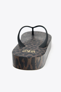 ANIMAL PRINT SANDALS - Zara фото 13