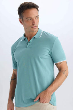 Regular Fit Basic Duz K?sa Kollu Polo Tisort - Defacto фото 4