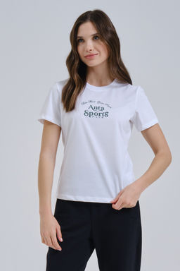 Футболка Белый BLUE HEART GREEN MIND SS Tee