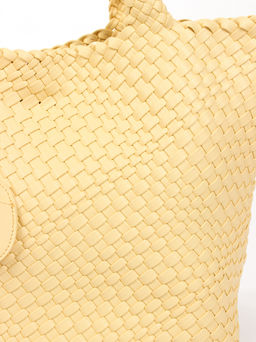 LACCOMA сумка СУ1033-А-светло-желтый эко кожа хлопок  фото 3