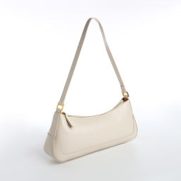 Сумка женская багет на молнии, цвет белый - Simaland фото 3