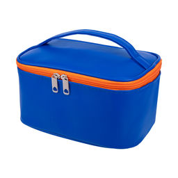 Косметичка, 22х14х12 см, синий, оранжевый YR05navy Алый, синий;Синий, оранжевый