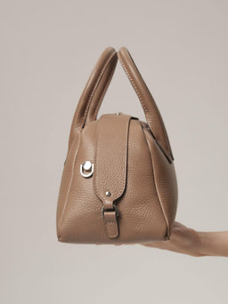 Кожаная сумка Kandys DBR 31206 коричневый лист  фото 9