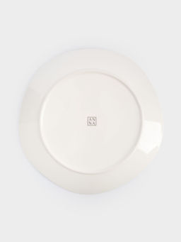 Тарелка обеденная, 26 см, фарфор P, белая, Лимоны, Lemon branch - Anna lafarg фото 5