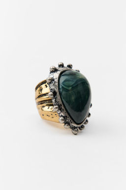 COWBOY RESIN STONE RING