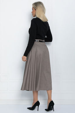 Юбка Уверенная грация (светло-коричневая) Ю11477 - Lt collection фото 2