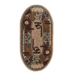 Ковёр Мокко овальный 100х200 см, 100% полипропилен, джут