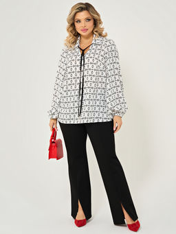 Блузка 0059-27п кремово-белый - Dora фото 34