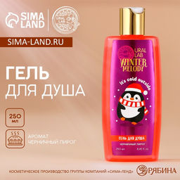 Гель для душа, 250 мл, аромат черничного пирога, URAL LAB