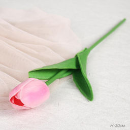 Цветок искусственный Тюльпан 30 см латекс / XCH-04 /уп 10/200/2000/ сиренево-розовый