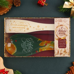 Подарочный набор новогодний С Новым годом!, подставка под ложку, лопатка - Дорого внимание фото 21