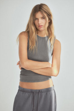 RIBBED OPEN-BACK TOP - Zara фото 25