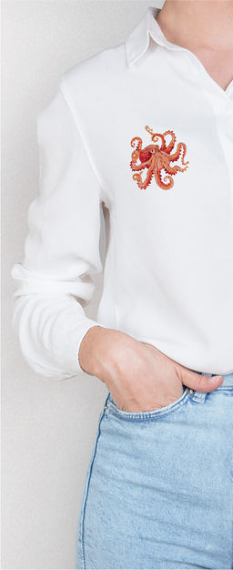 Набор для вышивания PANNA Живая картина JK-2321 Осьминог 6.5 х 6 см