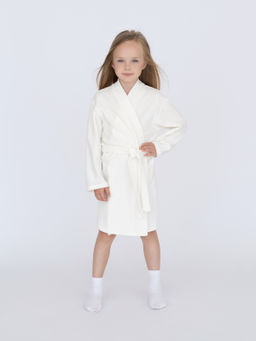 Халат детский молочный