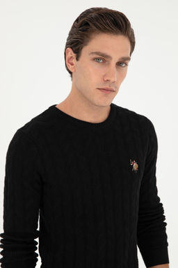 Мужской черный базовый свитер Неожиданная скидка в корзине - U.s. polo assn фото 2