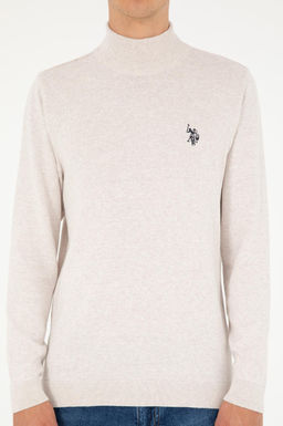 Мужской базовый свитер из каменного меланжа Неожиданная скидка в корзине - U.s. polo assn фото 6