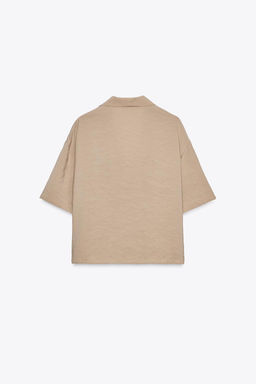 SHORT SLEEVE FLOWING SHIRT - Zara фото 15