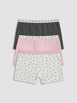 Bask?l? K?z ?ocuk Boxer 3l? - Waikiki фото 2