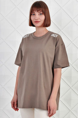 Арт. 3739 Футболка женская 42-52 (6 шт) Цвет:зеленый кофе