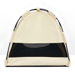 Домик для животных Шалаш, 40 х 40 х 37 см, бежевый - Пижон фото 4