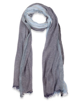 Палантин из вискозы и хлопка с легким эффектом крэш