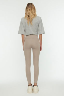 Tas Toparlay?c? Beli Lastikli Yuksek Bel Orme Tayt TWOAW20TA0087