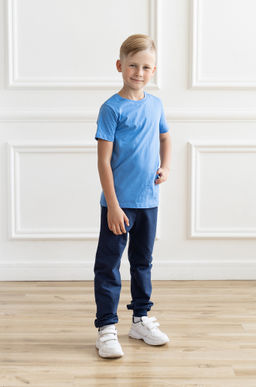 Футболка детская голубая