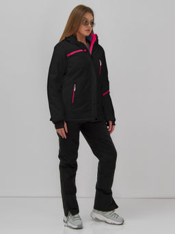 Горнолыжный костюм женский зимний черного цвета 07091Ch - Chunmai фото 3