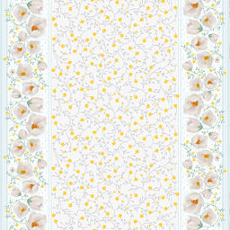 Ароматный жасмин Скатерть 180х145см, длина стола до 140см, на 6 персон, хлопок Премиум 186г/м2, Домашняя мода (Россия)  фото 2