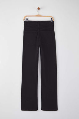 Siyah Normal Bel Genis Paca Comfort Wide Leg Jeans TWOAW26JE00085 - Trendyolmilla фото 6