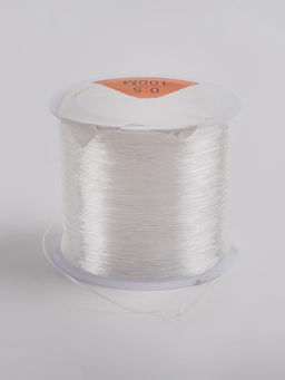 Нить силиконовая (резинка) d=0.5 мм, L=100 м, прозрачная