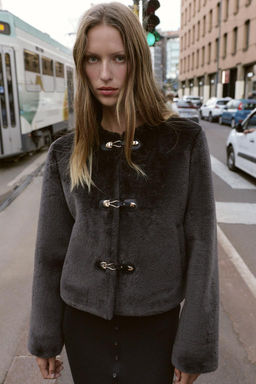 DOUBLE-FACED JACKET WITH TOGGLES - Zara фото 21