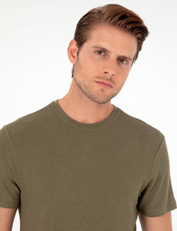 Haki Slim Fit Basic Ti__rt - Pierre cardin фото 2